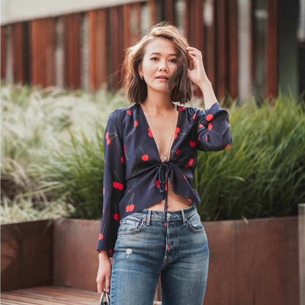 Réalisation Par Bianca Top in Wild Cherry